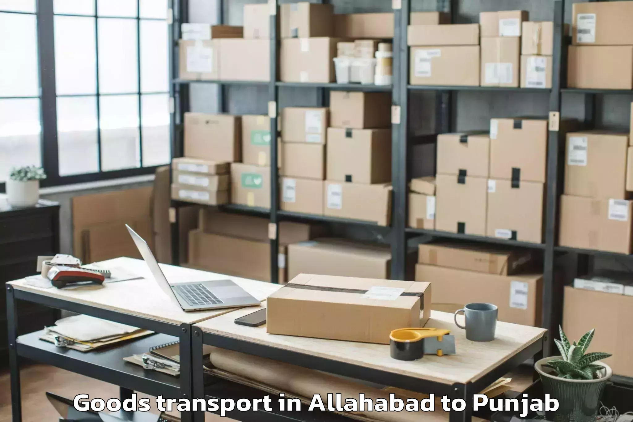 Easy Allahabad to Talwara Goods Transport Booking